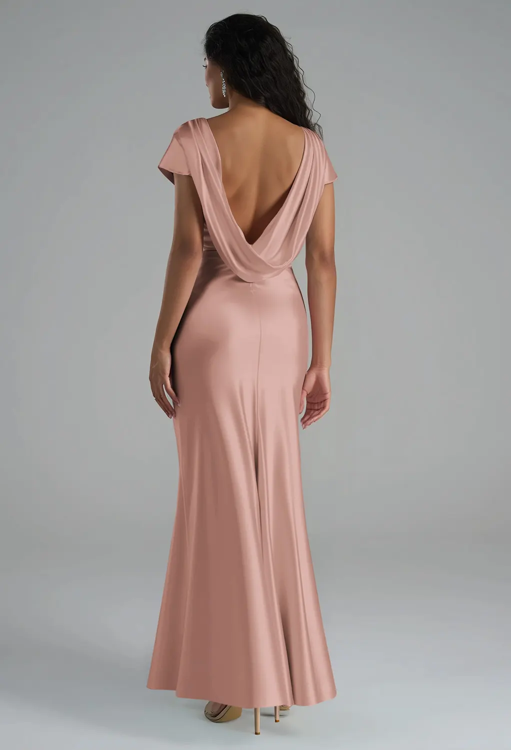 AW Lacey Dusty Rose  Bridesmaid Dresses